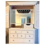 White Armoire Dresser With Mirror
