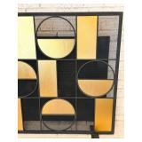 Mid-Century Modern Style Metal Fireplace Screen 38 X 30.5 in