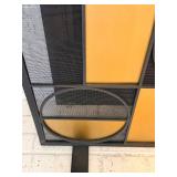 Mid-Century Modern Style Metal Fireplace Screen 38 X 30.5 in