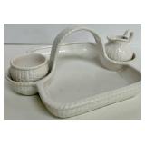 Pier 1 Imports Tasting Party Starter Set & Berry Basket With Sugar & Creamer
