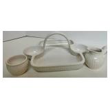 Pier 1 Imports Tasting Party Starter Set & Berry Basket With Sugar & Creamer