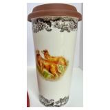 Alaska Originals by Claudia Fish Platter & Spode Woodland Travel Mug Mixed Lot