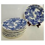 Crael & Barrel Grapes 10-Inch Plates (Lot of 8)