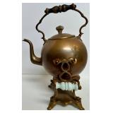 Copper Tea Kettle With Stand & Lid
