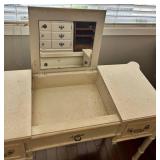 Vanity Desk, Chair & Rolling Chair Set (3 Piece)