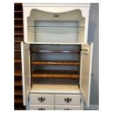 White Curio Cabinet With Glass Shelf 36 X 21 X 79 in