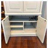 White Curio Cabinet With Glass Shelf 36 X 21 X 79 in