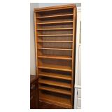 Oak Bookcase Shelving Unit 36 X 12 X 83 in