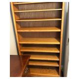 Oak Bookcase Shelving Unit 36 X 12 X 83 in