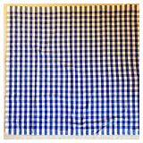 Blue & White Linen Tablecloth & Napkins Mixed Lot
