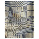 Blue & White Linen Tablecloth & Napkins Mixed Lot
