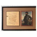 Framed Civil War Tribute Pair - Lincoln & Stonewall Jackson (Lot of 2)