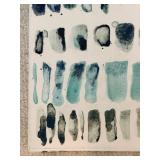Mixed Lot: Painted Chair & Abstract Canvas