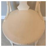 Mixed Lot: Painted Chair & Abstract Canvas