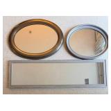 Ashland Door Mirror, Columbia Oval Mirror & Framed Wall Mirror (Lot of 3)