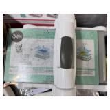 Assorted Scrapbook Supplies including Sizzix Big Shot Plus Die Cutting Machine & Supplies in Blue Tote