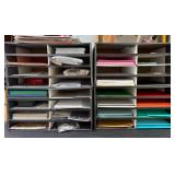Mixed Paper Craft Supplies in Desktop Organizers
