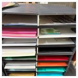 Mixed Paper Craft Supplies in Desktop Organizers