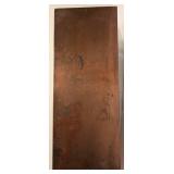 Copper Decorative Stand With Scalloped Trim