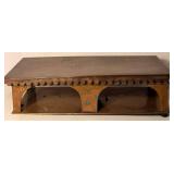 Copper Decorative Stand With Scalloped Trim