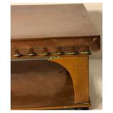 Copper Decorative Stand With Scalloped Trim