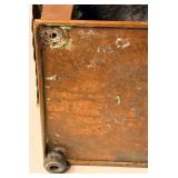 Copper Decorative Stand With Scalloped Trim