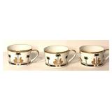 Christian Dior Casablanca Fine China 3 Cup Set & Gilt Sphere Mixed Lot