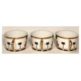 Christian Dior Casablanca Fine China 3 Cup Set & Gilt Sphere Mixed Lot