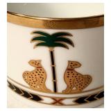 Christian Dior Casablanca Fine China 3 Cup Set & Gilt Sphere Mixed Lot