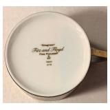 Fitz and Floyd Shagreen Fine Porcelain Cups (Lot of 4)