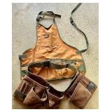 Leather Tool Belt & Apron Set of 2