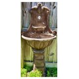 Ornate Outdoor Wall Fountain