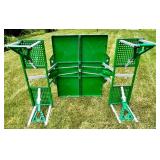 Green Folding Picnic Table With Benches