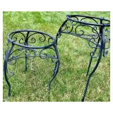 Pair of Wrought Iron Plant Stands