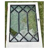 Leaded Glass Window Panel 22 X 32 in