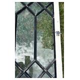 Leaded Glass Window Panel 22 X 32 in