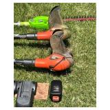 Black & Decker GrassHog Trimmers, Green Cordless Trimmer & Chargers Mixed Lot