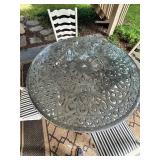 Outdoor Patio Dining Set With Table, 4 Chairs & Bench