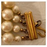 Godinger Silver Art Jewelry Casket With Costume Faux Pearl Necklace