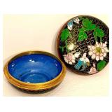 Cloisonne Pill Box 2.5 Inch