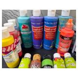 Acrylic & Fabric Paint Bottle Mixed Lot