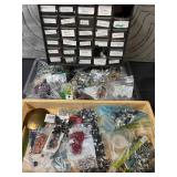 Mixed Glass Beads, Buttons & Jewelry Findings Assortment