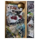 Mixed Glass Beads, Buttons & Jewelry Findings Assortment