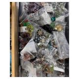 Mixed Glass Beads, Buttons & Jewelry Findings Assortment