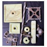 Uranium Slag Glass Lamp Parts Mixed Lot