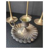 Vintage Brass Candlesticks & Candle Holders (Lot of 8)