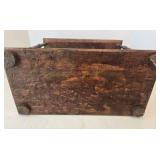 Vintage Italian Wood & Iron Wine Rack