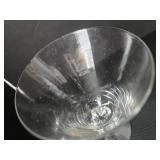 Swedish Crystal Gulli Seneca Ingrid Lobe Stem Glass Set (Lot of 17)
