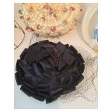 Vintage Millinery Mixed Hat Lot & Marvin Oreck Box - Kentucky Derby Style