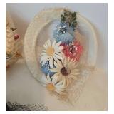 Vintage Millinery Mixed Hat Lot & Marvin Oreck Box - Kentucky Derby Style